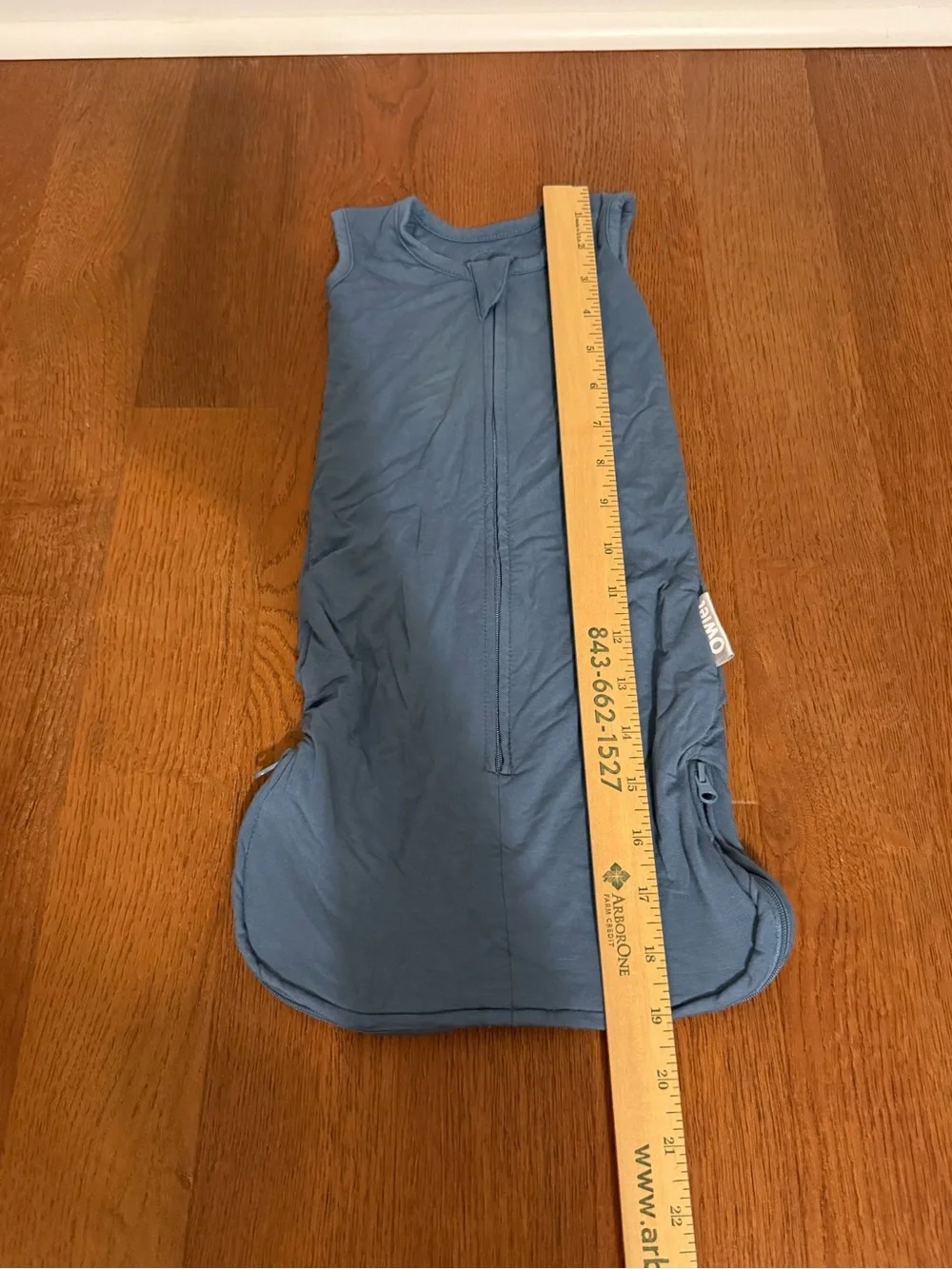 Owlet Bamboo Sleep Sack Wearable Blanket Swaddle Blue Infant 0-3 Months